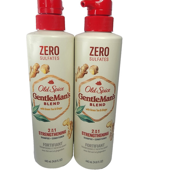 2 Pack Old Spice Gentleman's Blend Green Tea & Ginger 2 In 1 Shampoo Conditioner - Picture 1 of 6
